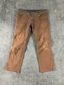 Jeans Kuhl Kanvus uomo 40 x 30 vintage tinta patina marrone escursionismo outdoor abbigliamento da lavoro - Foto 1 di 12
