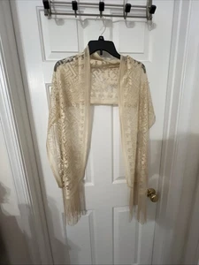 Dynasty Wickel-Schal Spitze 15"x 72" mit Fransen - von Heritage Lace - Bild 1 von 6