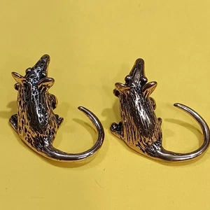 Rare Daniel Riccio Artifacts Micro Miniature Pair Of Bronze Mice, 2 Mouse, Mini - Picture 1 of 5