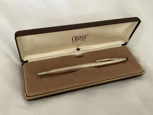 Vintage Cross Century Classic 925 Sterling Silver Ballpoint Pen, USA Mint Cond. - Picture 1 of 15