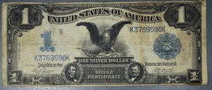 1899 $1 SILVER CERTIF LARGE NOTE Black Eagle Parker/Burke Fr# 232 Gr: VG A5643 - Picture 1 of 2