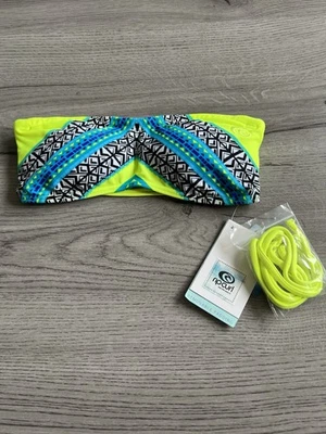 Damen Bikini Oberteil neon Größe XS mit A/B-Cup Rip Curl nur anprobiert - Bild 1 von 4