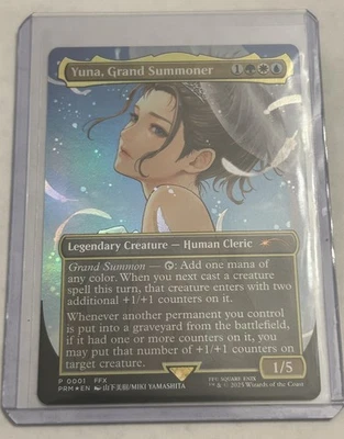 Yuna, Grand Summoner (Borderless) (promo Foil) Final Fantasy Foil B - Image 1 of 2