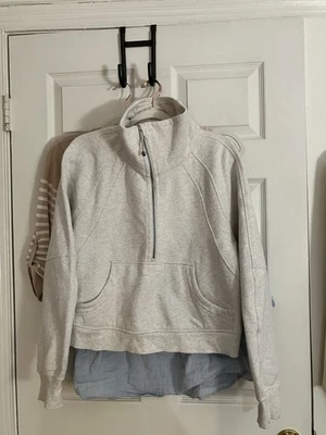 Lululemon Scuba Funnel Neck Half Zip Oatmeal Size M/L - Image 1 of 4