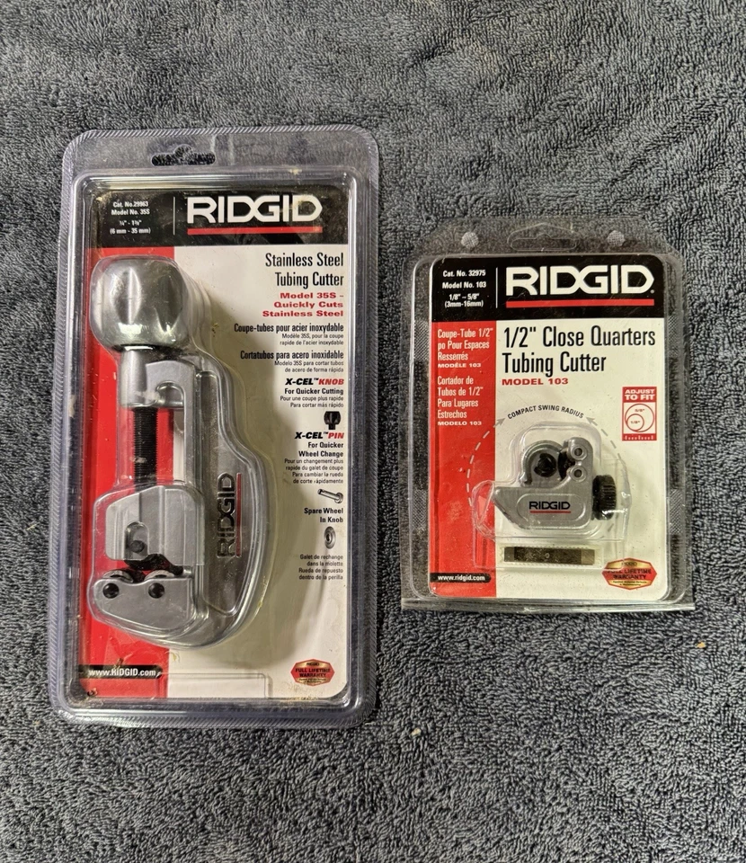 Lote de 2 cortadores de tubos rígidos 29963 y 32975 Foto 1 de 1