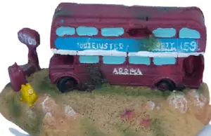Autobús inglés de Londres adorno para acuario, seguro para peces y vida acuática, autobús británico - Imagen 1 de 1