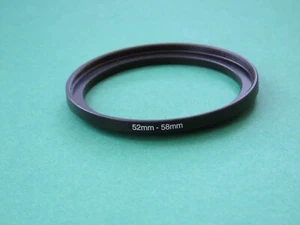 52mm-58mm Stepping 52-58 Step-Up Male-Female Filter Ring Adapter 52mm-58mm - Picture 1 of 2