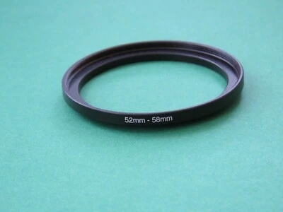 52mm-58mm Stepping 52-58 Step-Up Male-Female Filter Ring Adapter 52mm-58mm  - Image 1 of 2