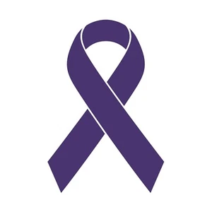 4" Cancer Awareness Color Ribbon Vinyl Decal Art for Cars, Windows, Laptops - Picture 1 of 27