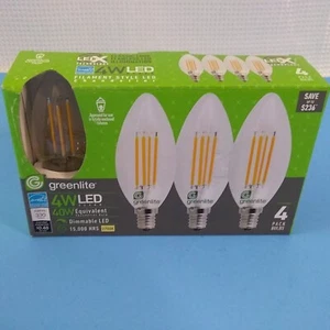 Light Bulb 4 Pack 40 Watt Equivalent 4 Watt LED 15000 Hours Dimmable LED - Picture 1 of 1