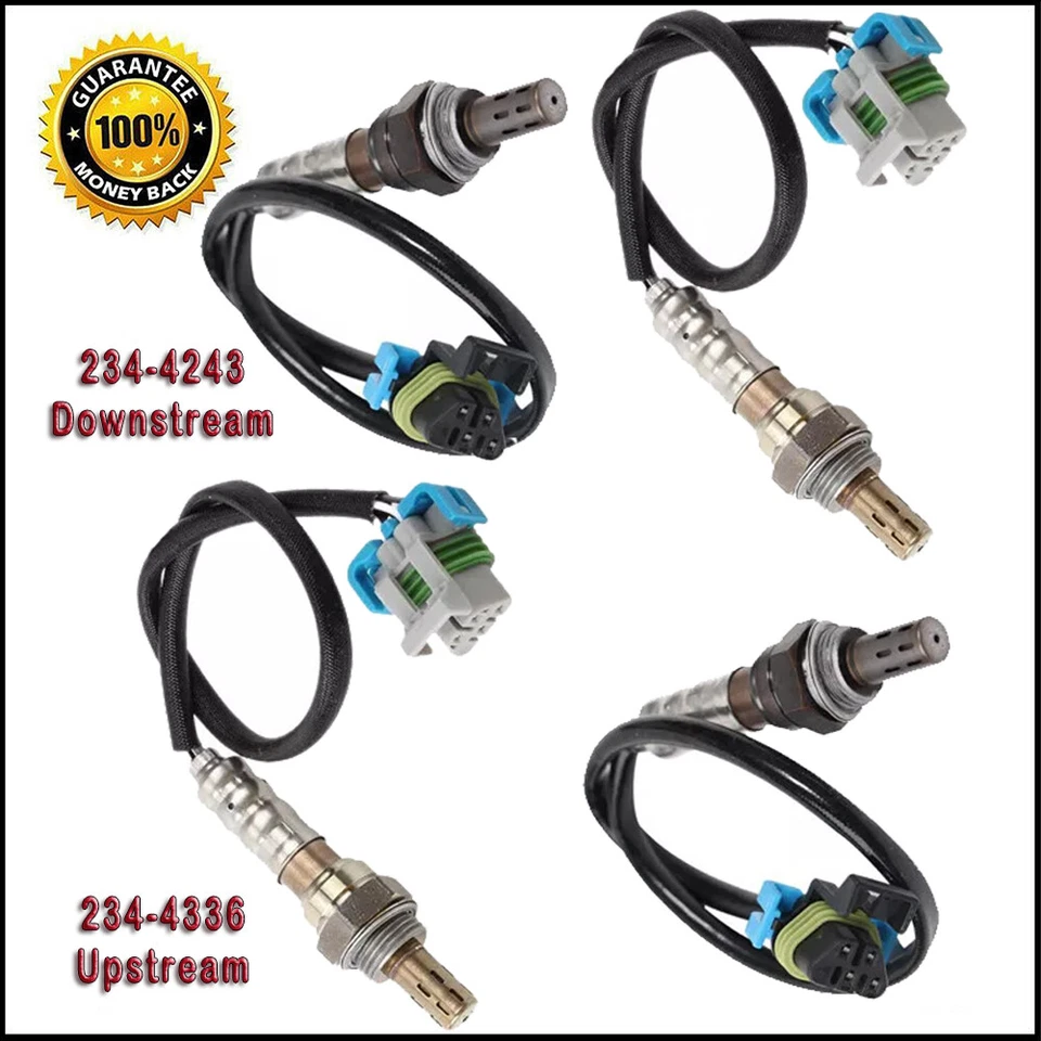 4x Sensor de oxígeno arriba+abajo para Chevrolet Express Base 2008-14 y GMC Savana 2500 SLE Foto 1 de 4