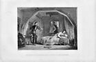 1879 historical print of  attempted escape of charles 1st