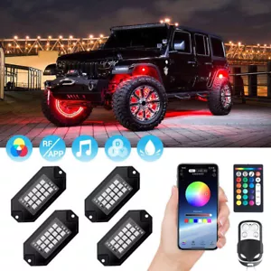 LED Rock Lights Underbody Light 4 Pod for Jeep Offroad Truck ATV UTV Car Boat - Bild 1 von 10