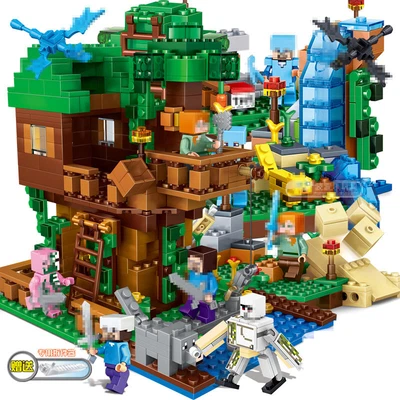 MARKENLOS My world mini series assembled mine toy boy building blocks village ornaments**