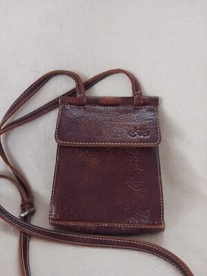 Bolsa de dobradiça Ellington Sorrento marrom couro transversal - Imagem 1 de 4