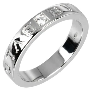 BVLGARI B.zero1 Essential Ring K18 white gold/1P diamond #7.6(US Size) 6.9... - Picture 1 of 9