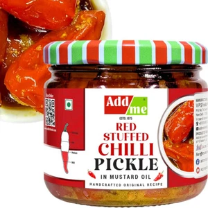 Add Me Red Stuffed Chilli Pickle 300gm - Picture 1 of 7
