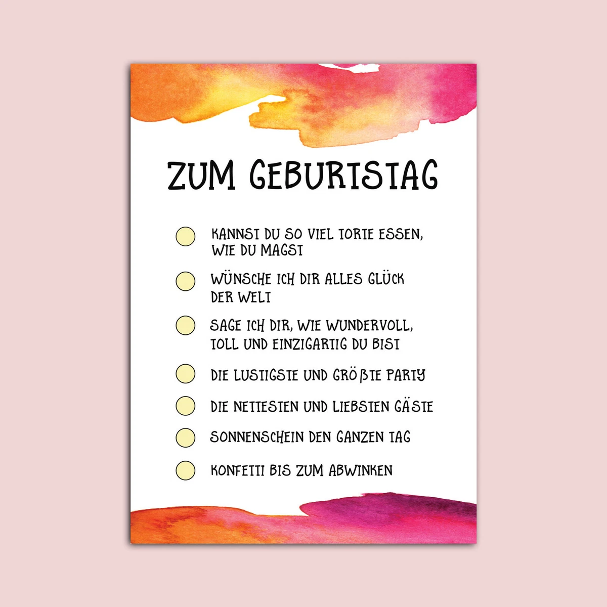 Lustige Geburtstagskarte Mit Giraffe & Ballon – DIN A6, Inkl. Umschlag, Für Kinder & Erwachsene