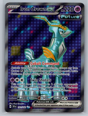 Iron Crown ex - 191/162 191/162 Ultra Rare SV05: Temporal Forces Pokemon Card NM - Image 1 of 2