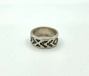 Anillo de plata de ley 925 con marca vintage - diseño SW Southwest talla 4,5 - Imagen 1 de 5