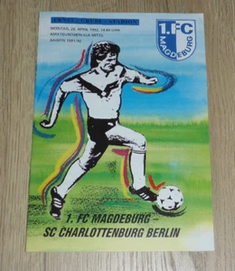 Programmheft 1.FC Magdeburg - SC Charlottenburg Berlin 1991/1992 - Bild 1 von 1