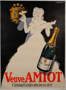 print poster framed canvas vintage french champagne painting art europe Paris - Picture 1 of 5