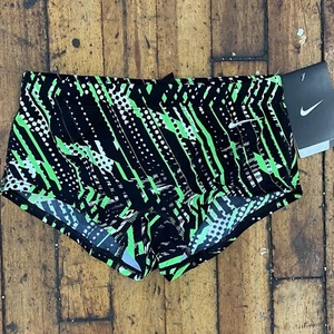 NIKE Shark Mod Brief - Rage Green  - Color 378 - Size 26 (10-12) - NEW IN BOX  - Picture 1 of 9