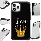 Fusion Case For Iphone 13/12/11/X/8/7 Hybrid Phone Cover I Am Queen
