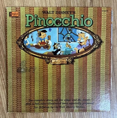 Pinocchio Walt Disneys Complete Story Songs Music & Booklet LP Gatef  VG+ Foto 1 de 4
