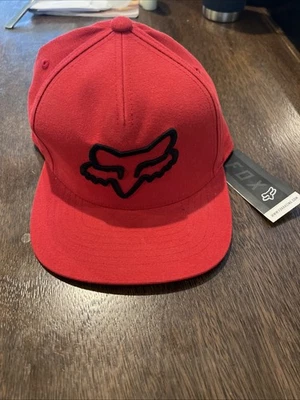 NOVO FOX RACING FOXR INSTILL SNAPBACK 2.0 Vermelho com Logotipo Preto-Tamanho Único - Imagem 1 de 4