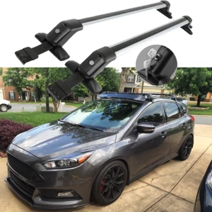 For Ford Focus 2012-2018 43.3" Top Roof Rack Cross Bar Luggage Carrier w/Lock - Picture 1 of 15