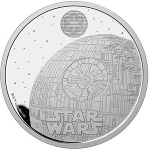 2024 UK £2 Star Wars Ship - Death Star 1oz Silver Proof - Picture 1 of 4