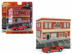 2005 FORD GT CAFE FRONT FACADE DIORAMA 1/64 CAR JOHNNY LIGHTNING JLDR004 - Picture 1 of 1
