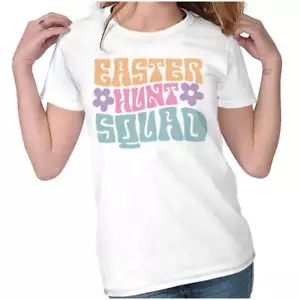 Cute Matching Spring Easter Egg Hunt Squad Graphic T Shirts for Women T-Shirts - Picture 1 of 7
