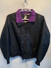 Vintage Walls Blizzard Pruf Black Puffer Puffy Ski Coat Jacket Mens XL Purple