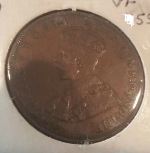 Rare 1925 M Australia 1 Penny - Picture 1 of 3