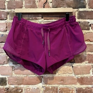 Lululemon Hotty Hot Short Deep Fuschia Size 12 Reflective Swift Ultra W7997S - Picture 1 of 8