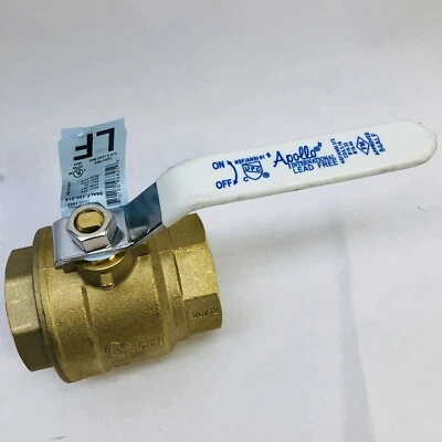 APOLLO # 94ALF-108-01A VÁLVULA DE BOLA DE LATÓN EN LÍNEA 2" FNPT  Foto 1 de 4