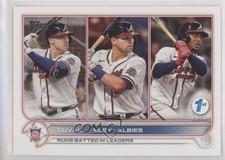 2022 Series 1 1st Edition League Leaders Adam Duvall Austin Riley Ozzie Albies