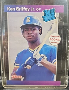 KEN GRIFFEY JR 1989 DONRUSS ROOKIE MARINERS REDS - Picture 1 of 6