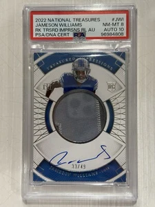 2022 National Treasures #JWI Jameson Williams RPA Treasures Impressions 33/49  - Picture 1 of 2