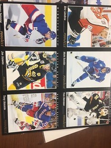 1993 Score Pinnacle 2 Uncut Rookie Sheet Lindros, Sundin, Selanne, Juneau Amonte