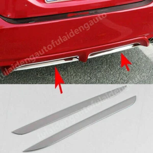 For Toyota Camry SE XSE 2018-2023 Steel Chrome Rear Bumper Lower Lip Cover trims - Imagen 1 de 7