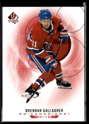 2020-21 SP Authentic Limited Red Brendan Gallagher #65 H7R1K - Image 1 of 2