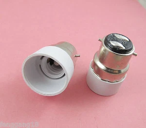 B22 to E14 Socket Base LED Halogen CFL Light Bulb Lamp Adapter Converter Holder - Picture 1 of 2