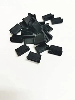 Pack de 20 Tapones Antipolvo Cubierta Puerto USB Tipo A Silicona Suave Negra  Foto 1 de 4