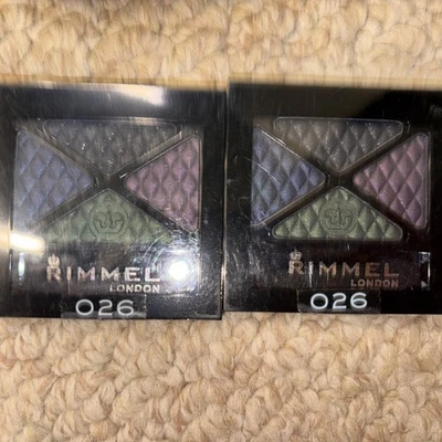 2- RIMMEL LONDON GLAM'EYES EYE SHADOW Quad #026 Precious Crown- NEW - Image 1 of 4