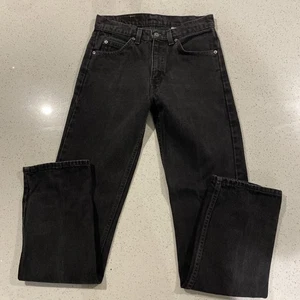 Vtg 90’s 06-97 Orange Tab Levi’s 505 Jeans Black Made In USA Mens 29x32 - Picture 1 of 9