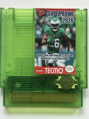 TECMO SUPER BOWL 2025-2026 Nintendo (NES) USA SELLER NFL Football TSB