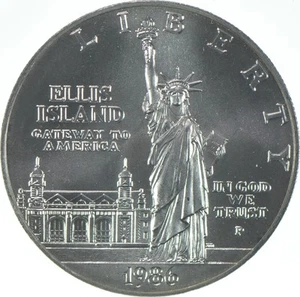 1986-P Unc Statue of Liberty Commemorative Silver Dollar $1 *2602 - Picture 1 of 3
